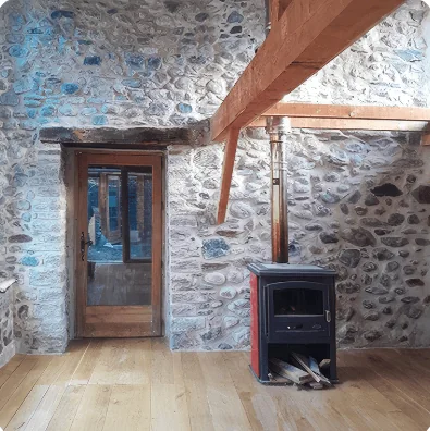 Rénovation d’une grange en pierre, Saint-Girons